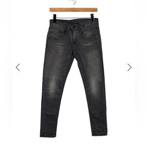 R13 grey black jeans size 25
